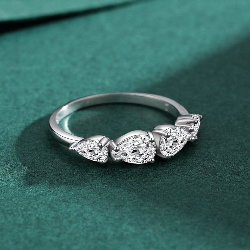 925 Silver Fashion Luxurious Drop Ring